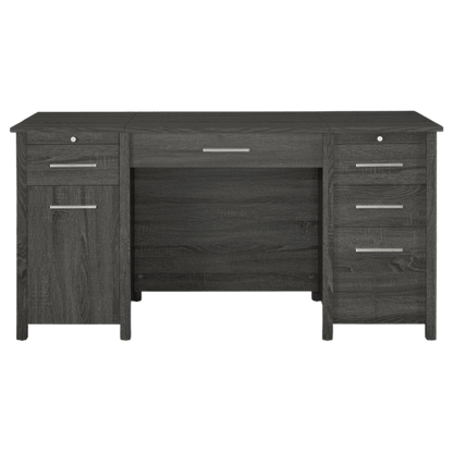 Dylan 60-inch 4-drawer Lift Top Office Desk Weathered Grey