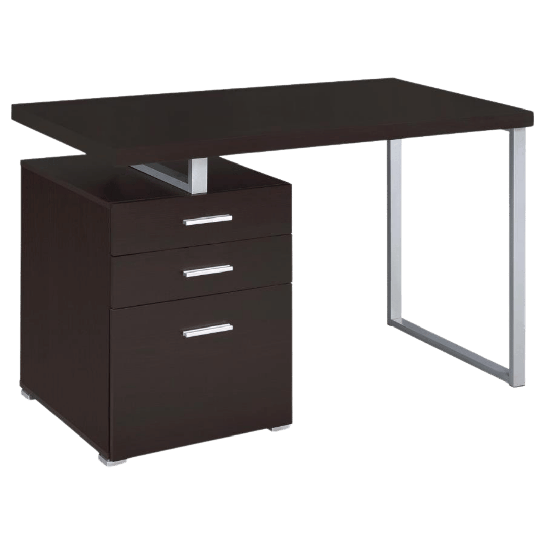 Brennan 47-inch 3-drawer Office Computer Desk Cappuccino