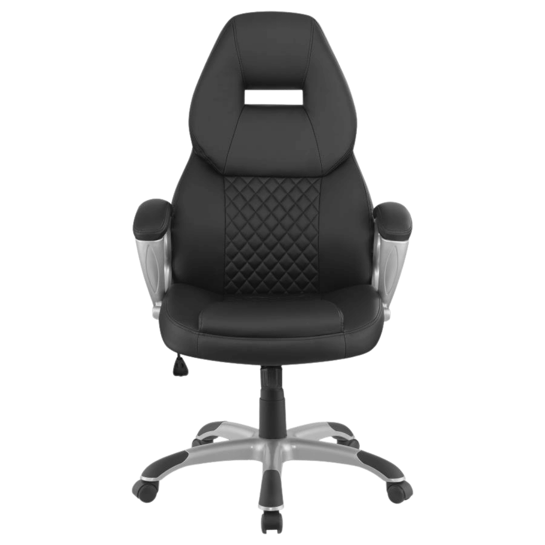 Bruce Upholstered Adjustable Home Office Desk Chair Black