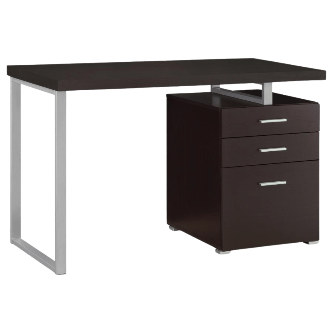 Brennan 47-inch 3-drawer Office Computer Desk Cappuccino