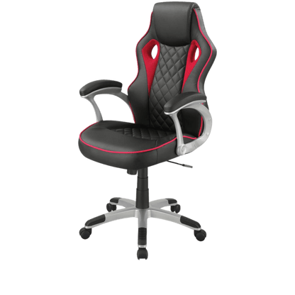 Lucas Upholstered Office Chair Black and Red