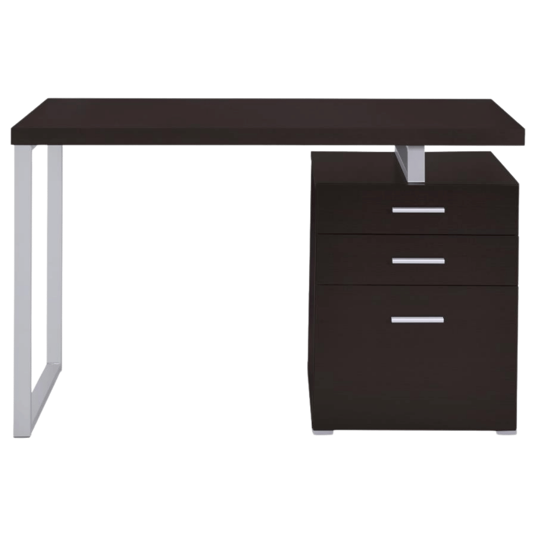 Brennan 47-inch 3-drawer Office Computer Desk Cappuccino