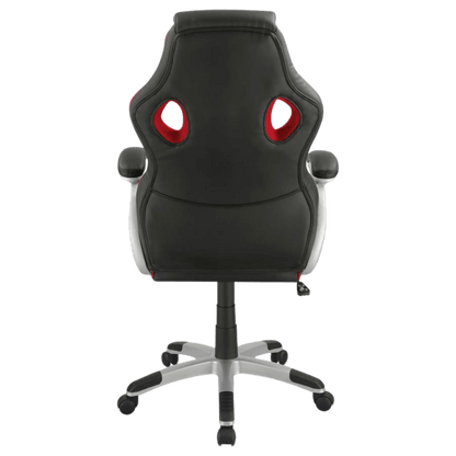 Lucas Upholstered Office Chair Black and Red