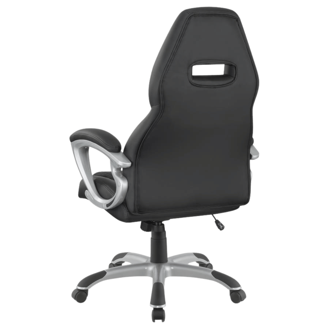 Bruce Upholstered Adjustable Home Office Desk Chair Black