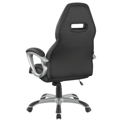 Bruce Upholstered Adjustable Home Office Desk Chair Black