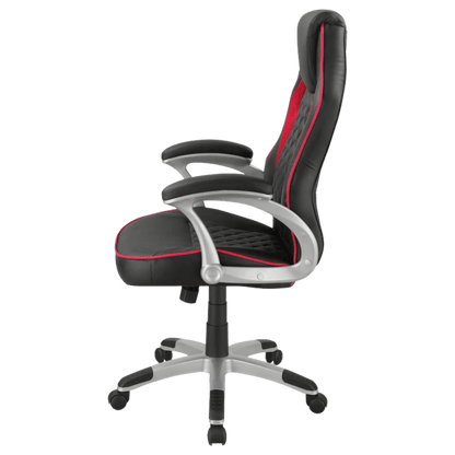 Lucas Upholstered Office Chair Black and Red