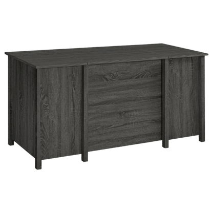 Dylan 60-inch 4-drawer Lift Top Office Desk Weathered Grey