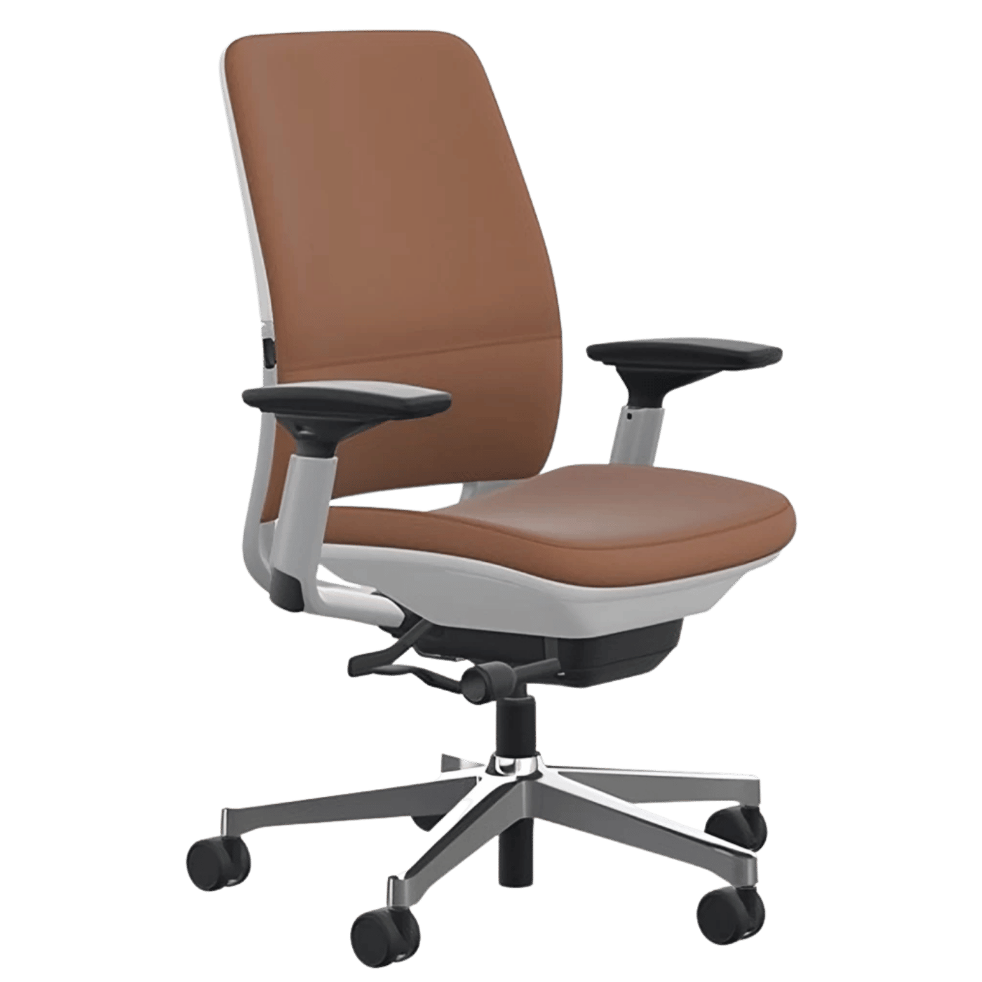 Steelcase Amia Ergonomic Office Chair (Brown Leather)